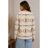 Women's  Multi Aztec Round Neck   Soft Top KF23977
