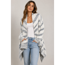 Women's   Knit Supper Soft   Open front short Cardigan KF24937