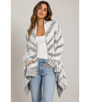 Women's   Knit Supper Soft   Open front short Cardigan KF24937