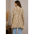 Women's  soft   knit  highlow  open front short  sweater cardigan KF24942