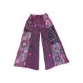 Cotton Razor Cut Crazy Artwork Palazzo Pant LF26353 Pink