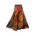 Cotton Multi Flower Embroidery Festival Warp Around  Skirts LF537