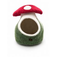 Felt Red Mushroom Umbrella Cat Cave LH07 Felt Red Mushroom Umbrella Cat Cave LH07