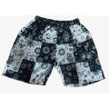 Cotton Black and White Patch Festive Short NC261464