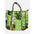 Cotton Patchwork Kantha Stiches Quilted Shopping Bag R25947