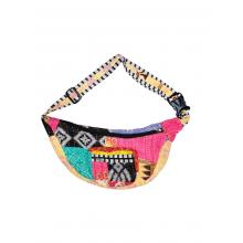 Cotton Multi Color Patchwork Kantha Fanny Bag R26084