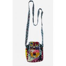 Cotton Multi Kantha Vintage Passport Bag  R26403