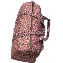 Cotton Quilted Floral Duffle Bag  R26435