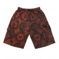 Cotton Brown Multi Sun Moon Short R26911
