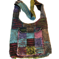 Cotton Patch Embroidered Pocket Peace Bag RIB1313