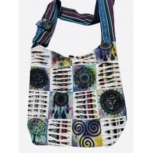 Cotton Multi Razor Cut Block Print Dream Catcher Sun Bag  RIB25707
