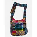 Cotton Multi Color Two Pocket Quilted kantha Patch Bag RIB26078