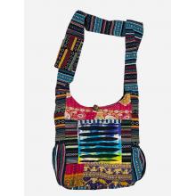 Cotton Multi Color Two Pocket Quilted kantha Patch Bag RIB26078