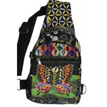 Cotton Multi Fish Butterfly Side Crossbody Bag RIB26101
