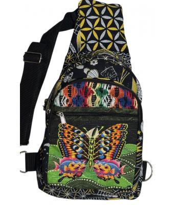 Cotton Multi Fish Butterfly Side Crossbody Bag RIB26101
