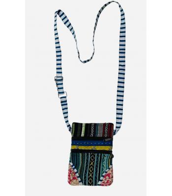 Cotton Kantha Patchwork Passport Bag R26406 