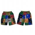 Cotton Patchwork Multi Color Mushroom Short SF70