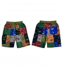 Cotton Patchwork Multi Color Mushroom Short SF70