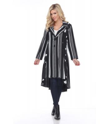 Lady's knitted Button Coat (KE210) (PREPACK)