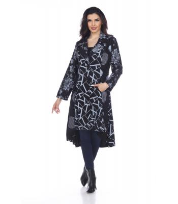 Lady's knitted Button Coat Wholesale (KE2202) (PREPACK)