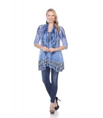 Open Front  Rose Cardigan  KS084CB (PREPACK)
