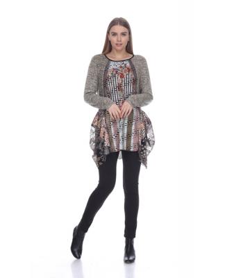 Lady's Knitted Tunic Top (KS90B1) PREPACK