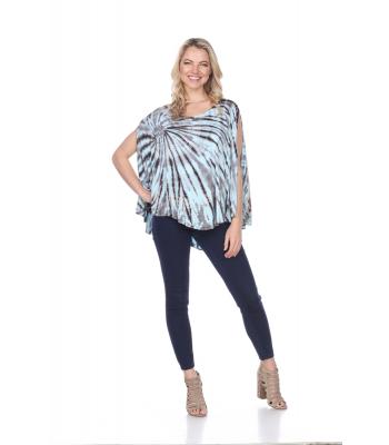 Women Tie Dye Cold Arms Poncho (KTP922G) 