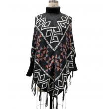 Fringe 100% Acrylic Lady's Poncho KF2143