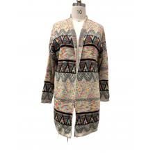 Multi Color 100% Acrylic Lady's Jacket (KF2153)