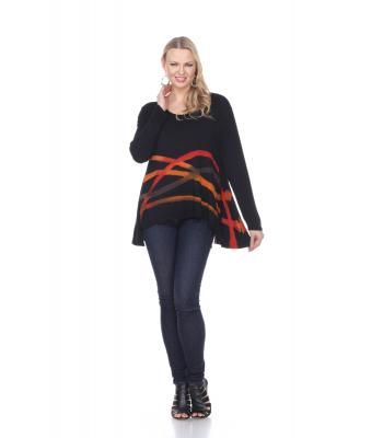 Women Tie Dye Redline Tops (KTP740) PREPACK