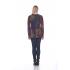 Vneck L/S Multi Print Pullover Top  KV91528