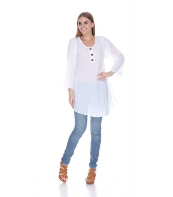 Women's  Three Button Tunic Dress (KTK650) PREPACKED)