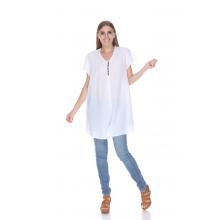 Women's Button Cap Sleeve Tunic Dress KTK670 Women's Button Cap Sleeve Tunic Dress KTK670