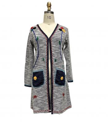 Long Embroideries Jacket FC36A