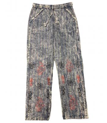 Cotton Blue Pocket Trouser (D141)