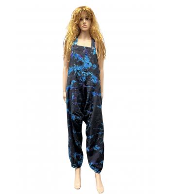 Cotton Tie Dye  Multi Harem Overall D289 