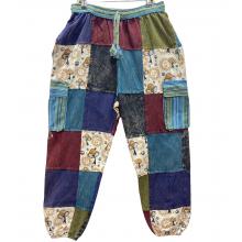 Cotton Patchwork Mushroom Yoga Pant D397