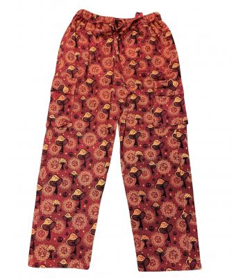 Cotton Multi Sun Moon Mushroom Yoga Pant Wholesale (D434)