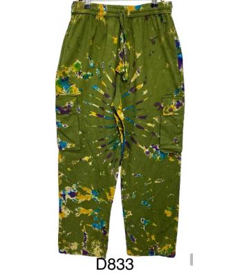 Cotton Boho Jungle Tie-Dye Pant D833