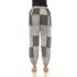 Cotton Multi Solid Grey Patchwork Zip Cargo Pant D889