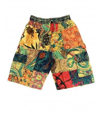 Cotton Stonewash Multi Print Short HF16