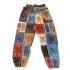 Di59 Cotton Patch work X stich Block Print Pants