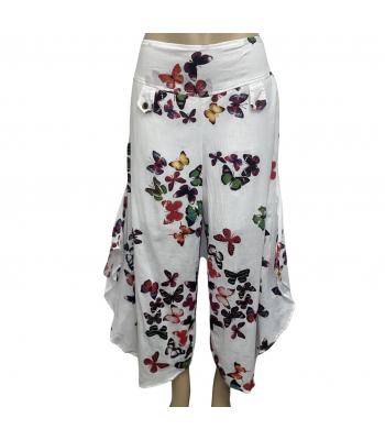 Cotton Butterfly Palazzo Pant