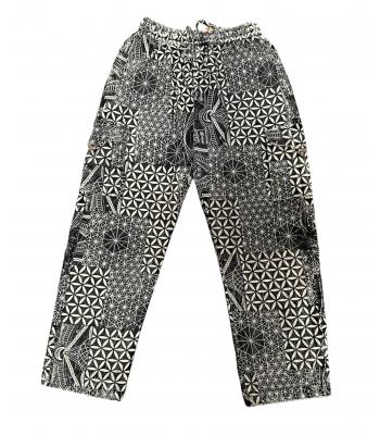 Cotton B/W Multi Print Yoga Pant NC2021