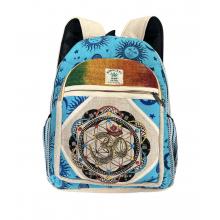Hemp Sun moon Trim Mandala OM Backpack FB139