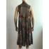 Women Multi Patchwork Long Open Front Vest Cardigan KBS2212