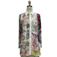 Women's Multi Patchwork Button Cardigan Shirts KS24102