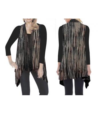 Women's Grand Canyon Net Burnout Open Front Vest KV23331