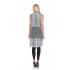 Sleeveless open Long Vest  (KBS038)