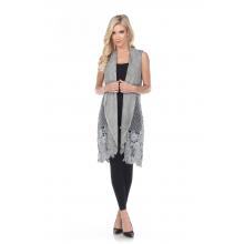 Sleeveless open Long Vest  (KBS038)